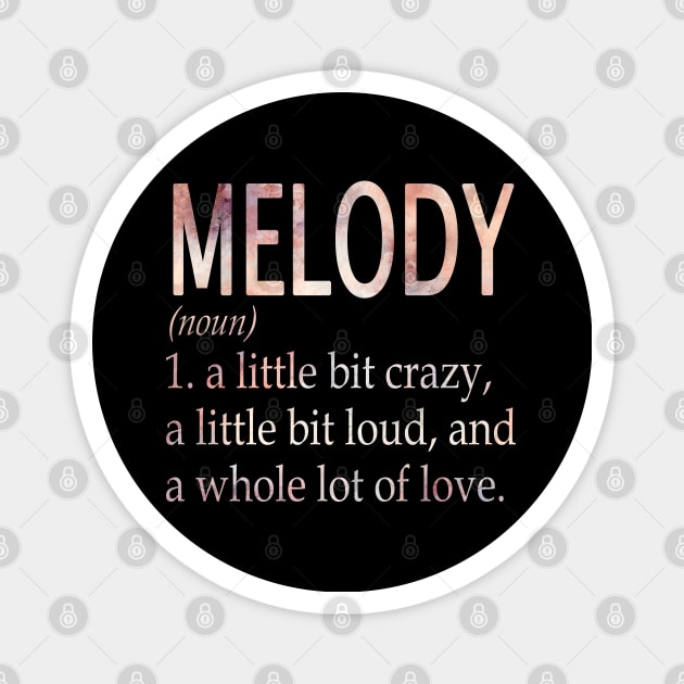 Melody Girl Name Definition Magnet by ThanhNga